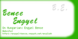 bence engyel business card